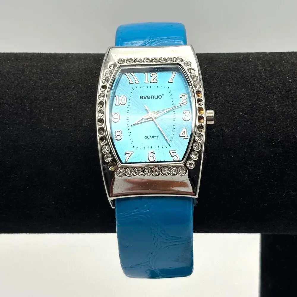 Silver & Blue Avenue Watch
